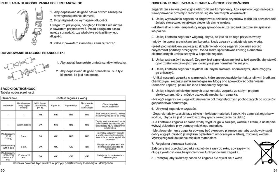 Uwaga: Po przycięciu, odciętego kawałka nie można z powrotem przymocować. Przed odcięciem paska należy sprawdzić, czy właściwie obliczyliśmy jego długość. 3.