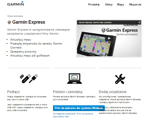 Instalacja aplikacji GARMIN Express Zainstaluj i uruchom aplikację Garmin Express www.garminconnect.com/vivofit Podłącz do portu USB komputera ANT Stick Włącz na komputerze połączenie Blue Tooth.