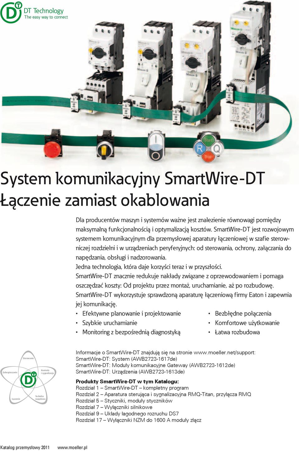 jest rozwojowym systemem komunikacyjnym dla przemysłowej aparatury łączeniowej w szafie sterowniczej rozdzielni i w urządzeniach peryferyjnych: od sterowania, ochrony, załączania do napędzania,