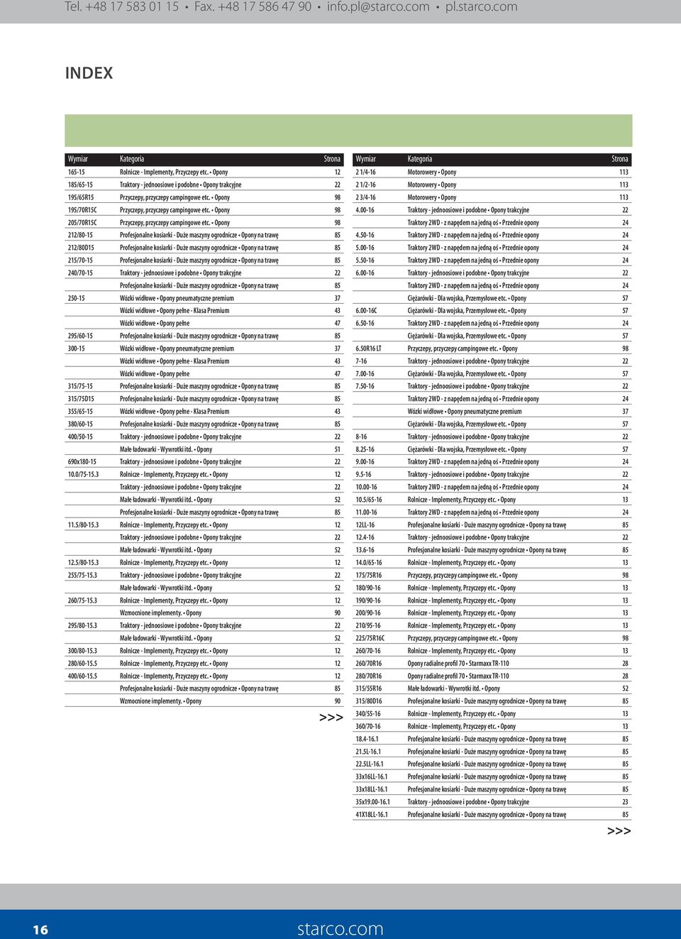 Opony 98 212/80-15 Profesjonalne kosiarki - Duże maszyny ogrodnicze Opony na trawę 85 212/80D15 Profesjonalne kosiarki - Duże maszyny ogrodnicze Opony na trawę 85 215/70-15 Profesjonalne kosiarki -