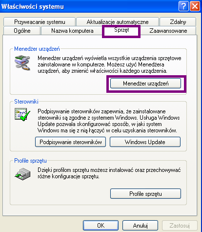 Następnie klikamy prawym przyciskiem myszy, i z rozwiniętego menu wybieramy właściwości