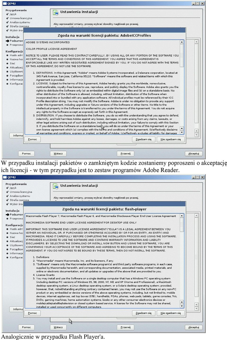 licencji - w tym przypadku jest to zestaw