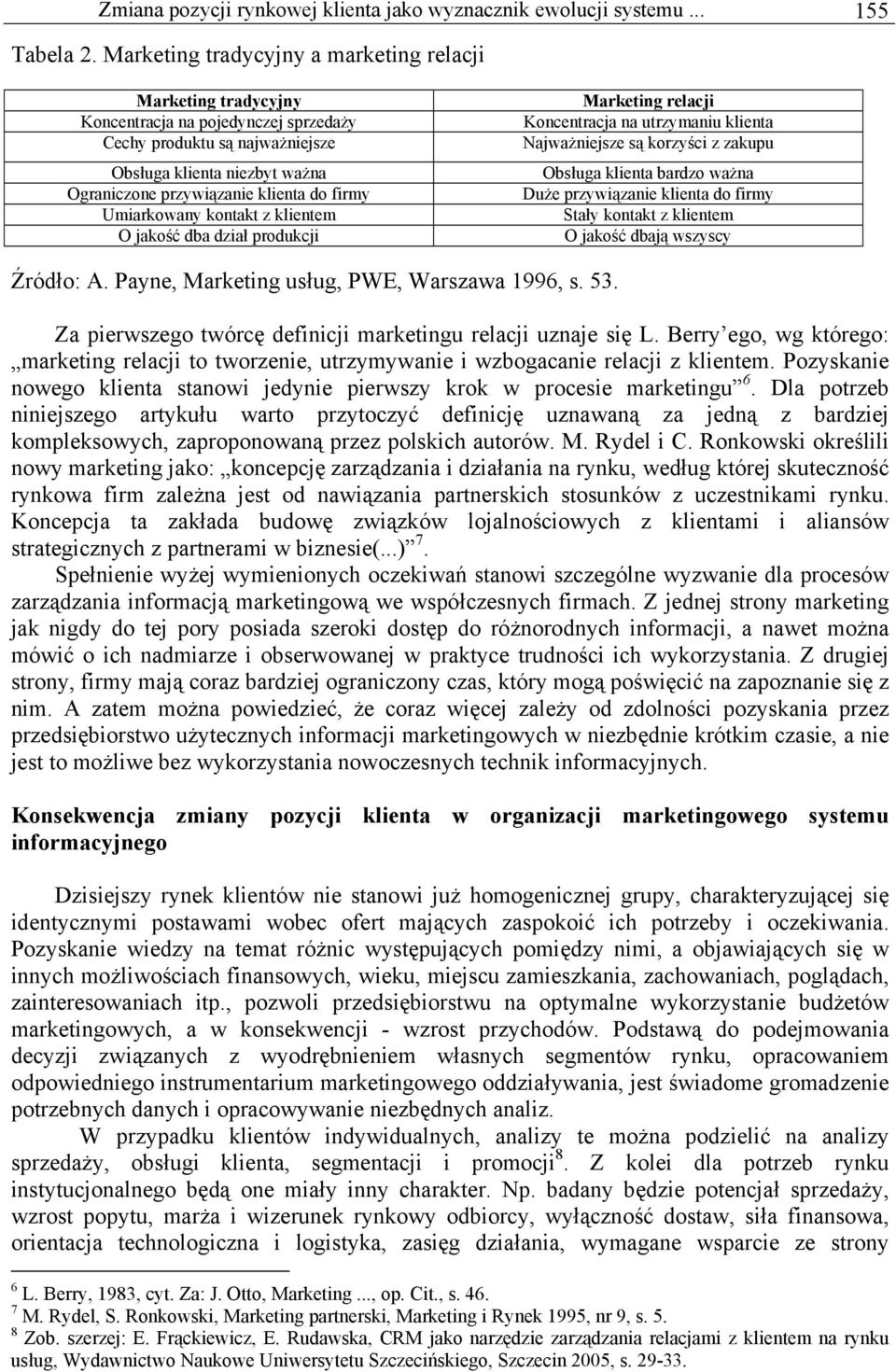 firmy Umiarkowany kontakt z klientem O jakość dba dział produkcji Marketing relacji Koncentracja na utrzymaniu klienta Najważniejsze są korzyści z zakupu Obsługa klienta bardzo ważna Duże