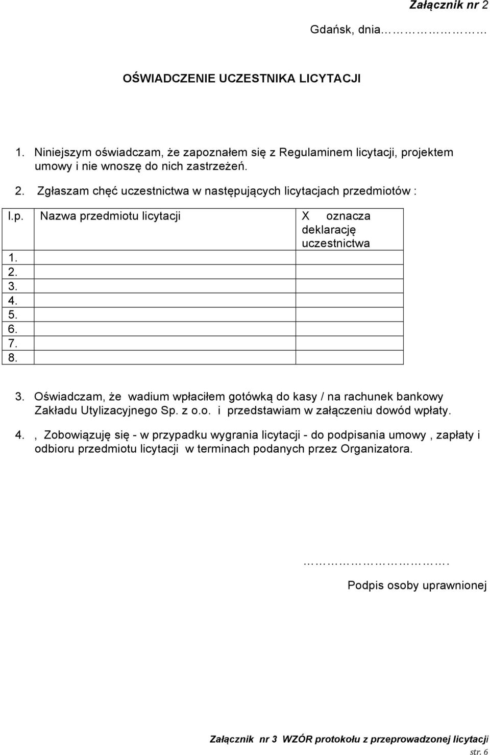 z o.o. i przedstawiam w załączeniu dowód wpłaty. 4.