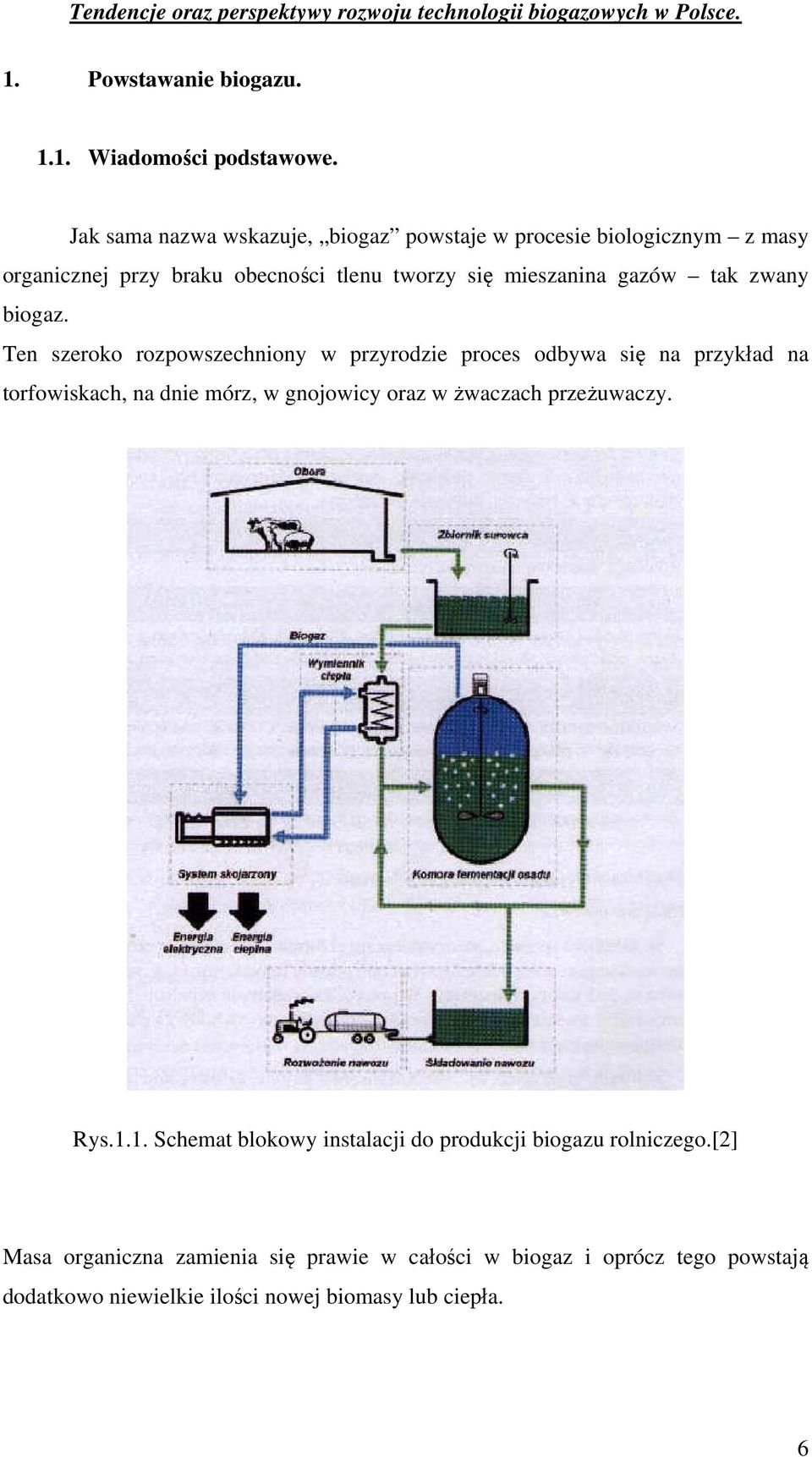 tak zwany biogaz.