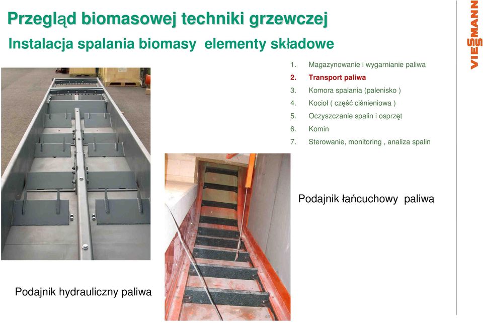 Komora spalania (palenisko ) 4. Kocioł ( część ciśnieniowa ) 5.