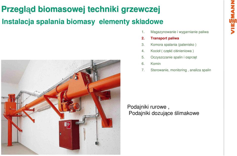 Komora spalania (palenisko ) 4. Kocioł ( część ciśnieniowa ) 5.