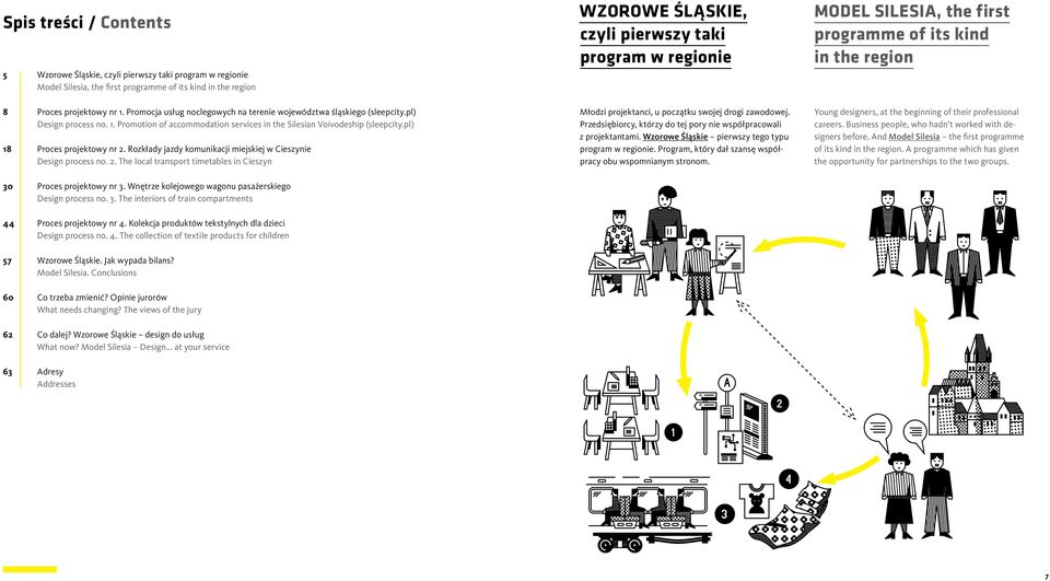 pl) 18 Proces projektowy nr 2. Rozkłady jazdy komunikacji miejskiej w Cieszynie Design process no. 2. The local transport timetables in Cieszyn WZOROWE ŚLĄSKIE, czyli pierwszy taki program w regionie Młodzi projektanci, u początku swojej drogi zawodowej.