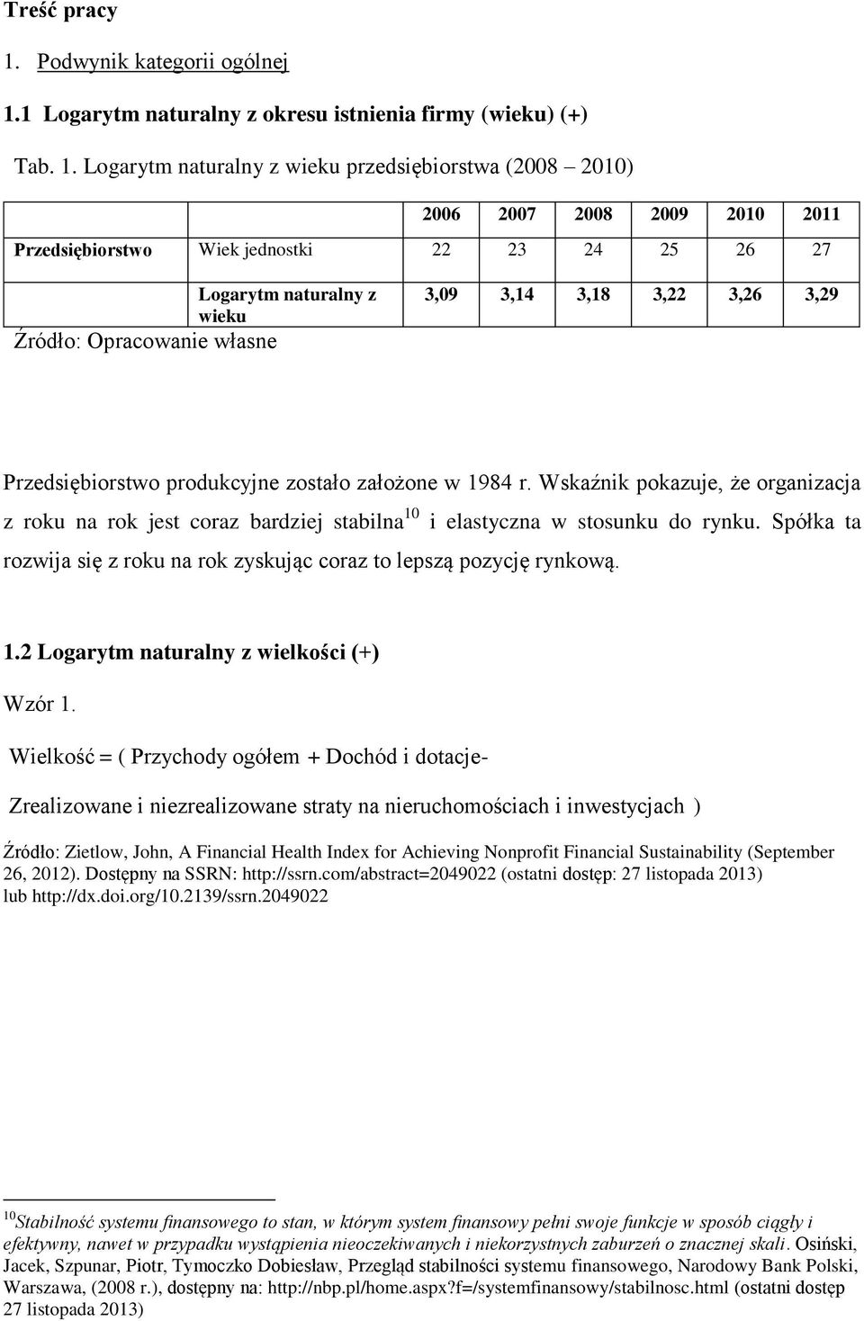 Wielkość = ( Przychody ogółem + Dochód i dotacje- Zrealizowane i niezrealizowane straty na nieruchomościach i inwestycjach ) 26, 212). Dostępny na SSRN: http://ssrn.