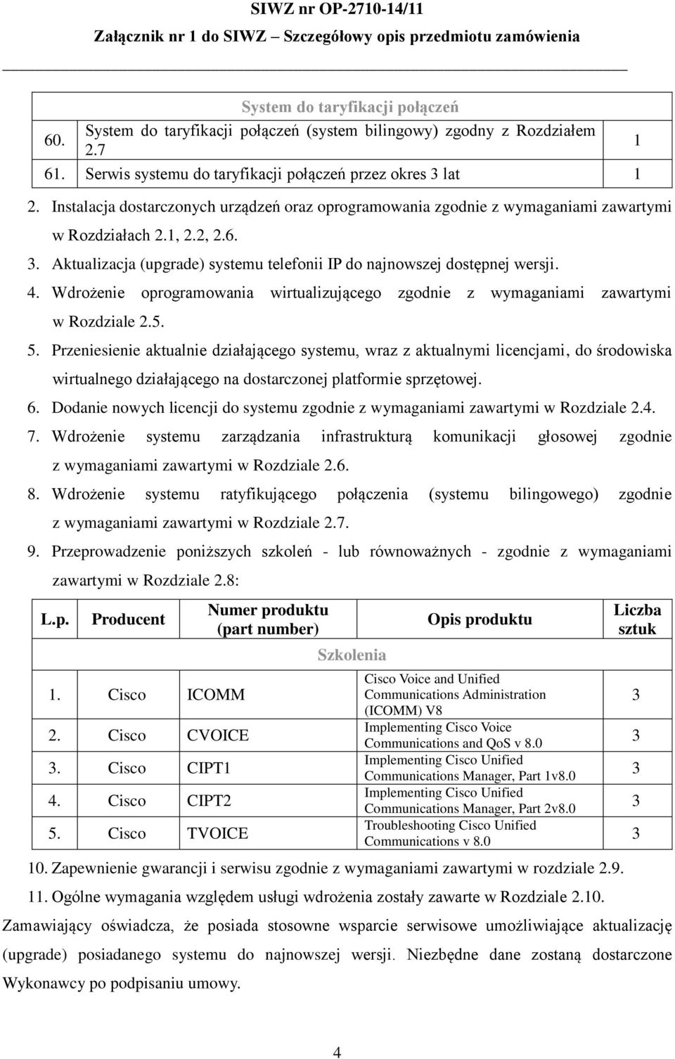 Wdrożenie oprogramowania wirtualizującego zgodnie z wymaganiami zawartymi w Rozdziale.5. 5.