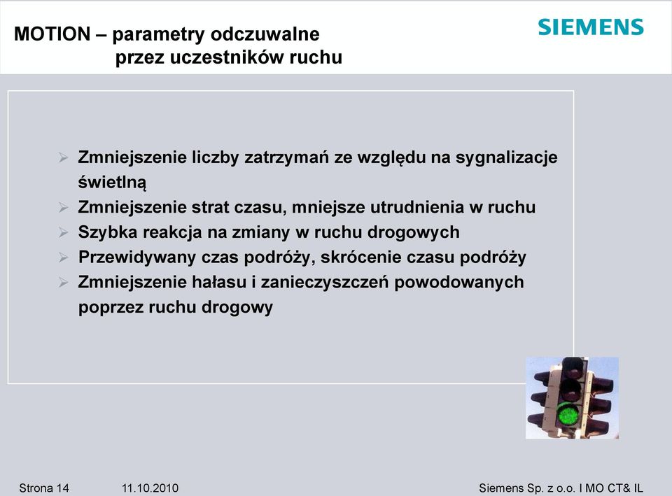 Szybka reakcja na zmiany w ruchu drogowych Przewidywany czas podróży, skrócenie czasu