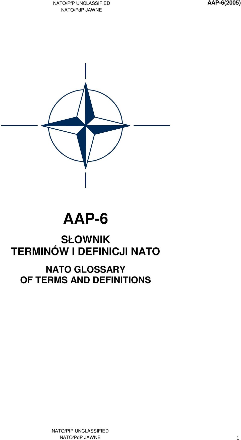 DEFINICJI NATO NATO