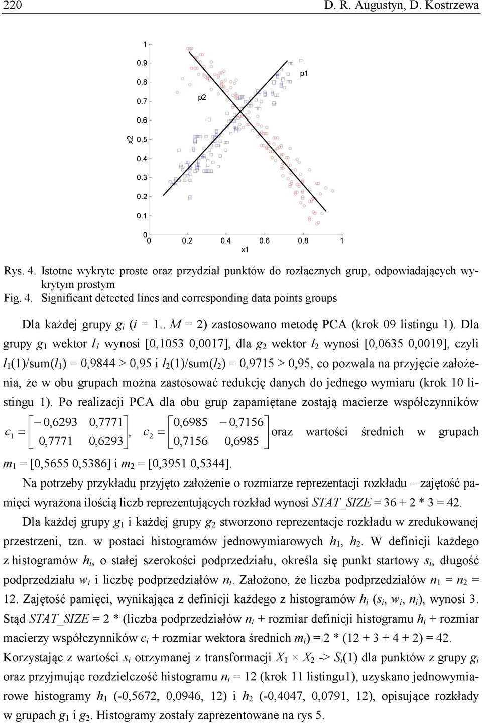 . M = 2) zastosowano metodę PCA (krok 09 listingu 1).