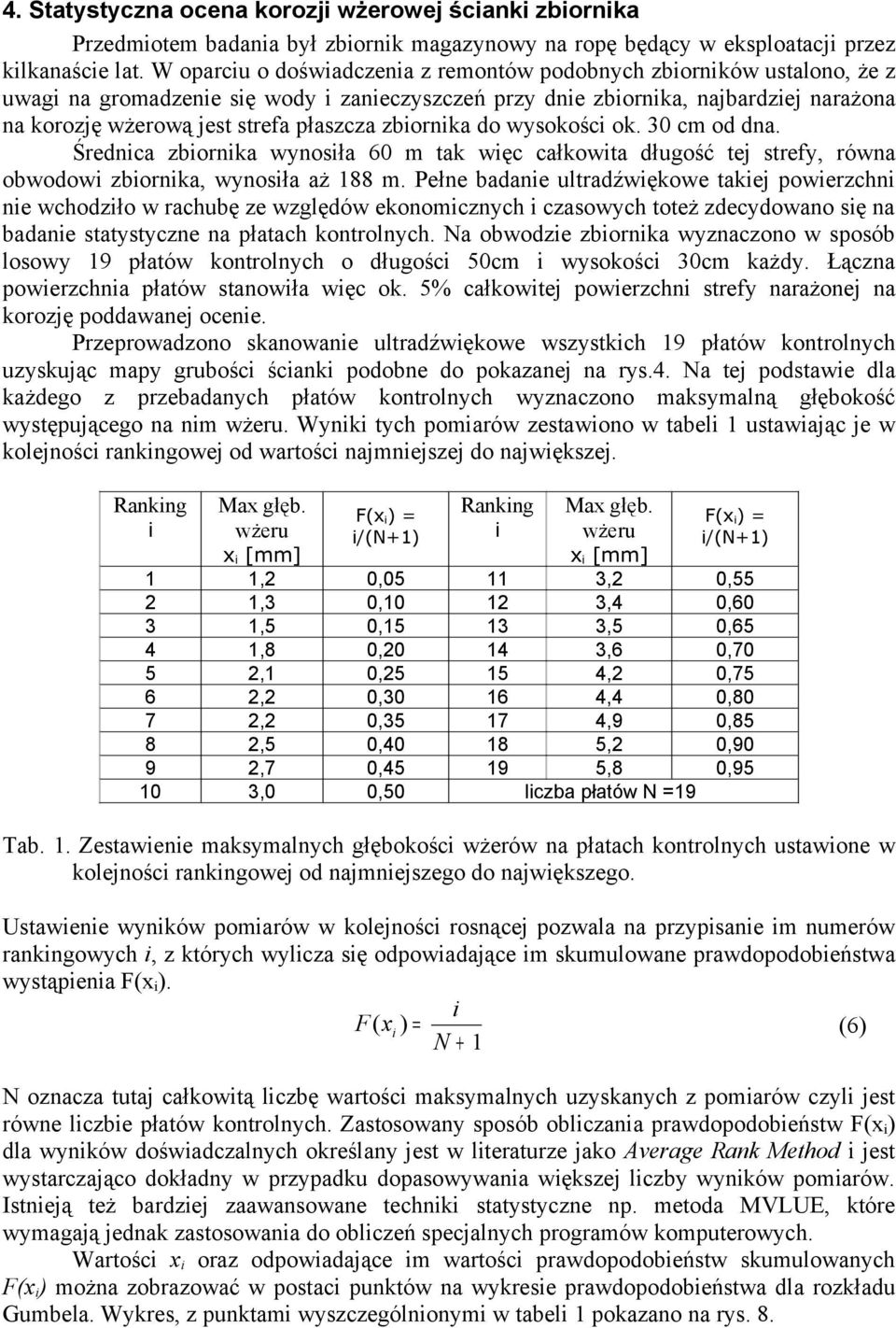 płaszcza zbiornika do wysokości ok. 30 cm od dna. Średnica zbiornika wynosiła 60 m tak więc całkowita długość tej strefy, równa obwodowi zbiornika, wynosiła aż 188 m.