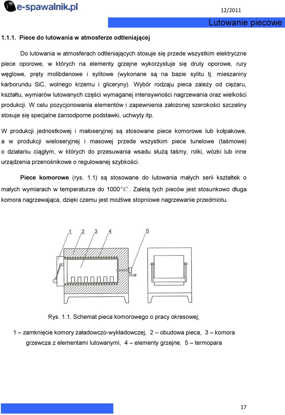 druty oporowe, rury węglowe, pręty molibdenowe i sylitowe (wykonane są na bazie sylitu tj. mieszaniny karborundu SiC, wolnego krzemu i gliceryny).