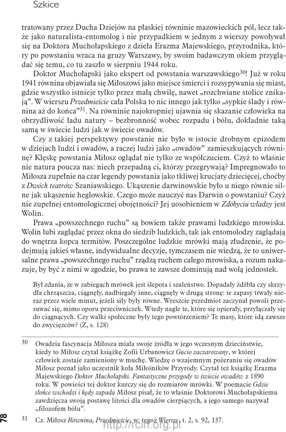 Doktor Muchołapski jako ekspert od powstania warszawskiego 30!