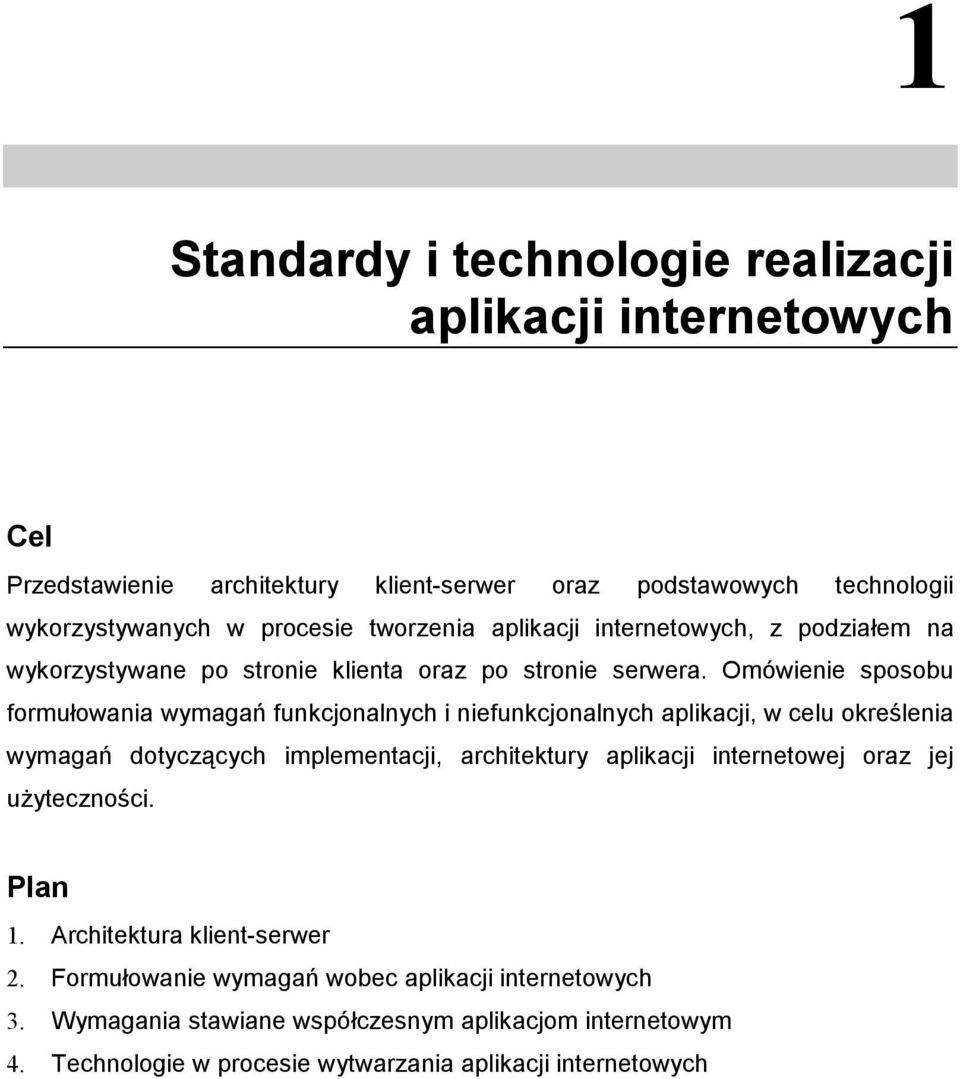 Omówienie sposobu formułowania wymagań funkcjonalnych i niefunkcjonalnych aplikacji, w celu określenia wymagań dotyczących implementacji, architektury aplikacji