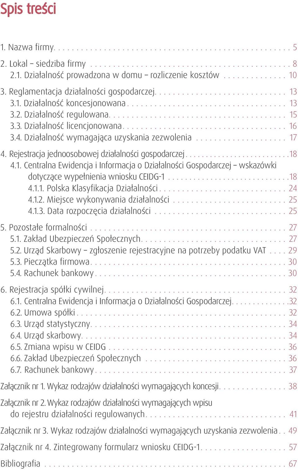 ..18 4.1.1. Polska Klasyfikacja Działalności... 24 4.1.2. Miejsce wykonywania działalności... 25 4.1.3. Data rozpoczęcia działalności... 25 5. Pozostałe formalności... 27 5.1. Zakład Ubezpieczeń Społecznych.