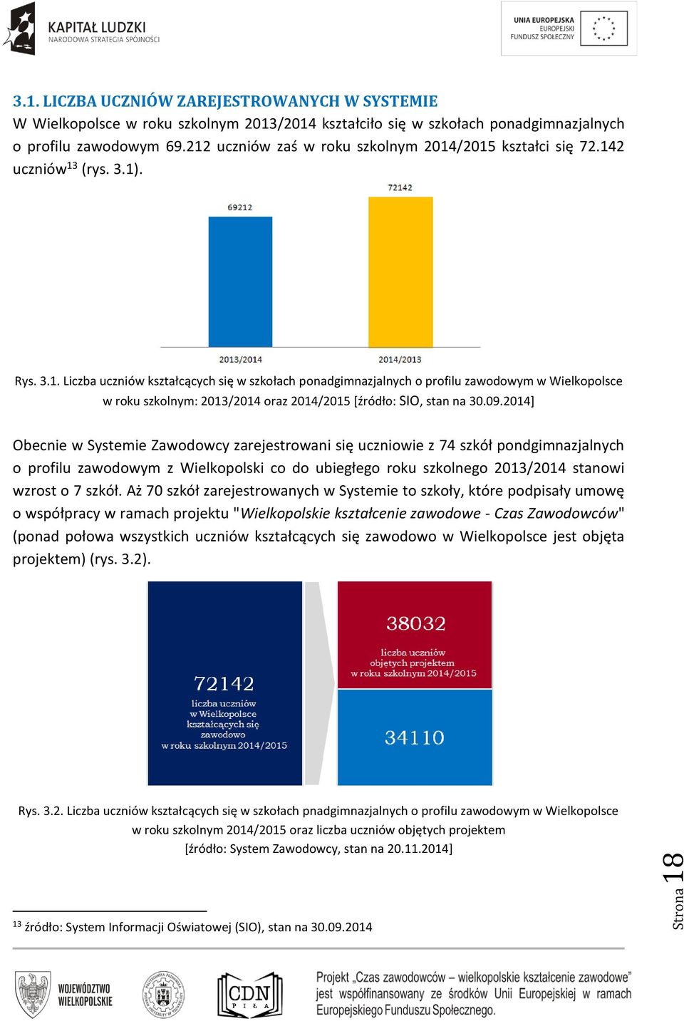 09.2014] Obecnie w Systemie Zawodowcy zarejestrowani się uczniowie z 74 szkół pondgimnazjalnych o profilu zawodowym z Wielkopolski co do ubiegłego roku szkolnego 2013/2014 stanowi wzrost o 7 szkół.