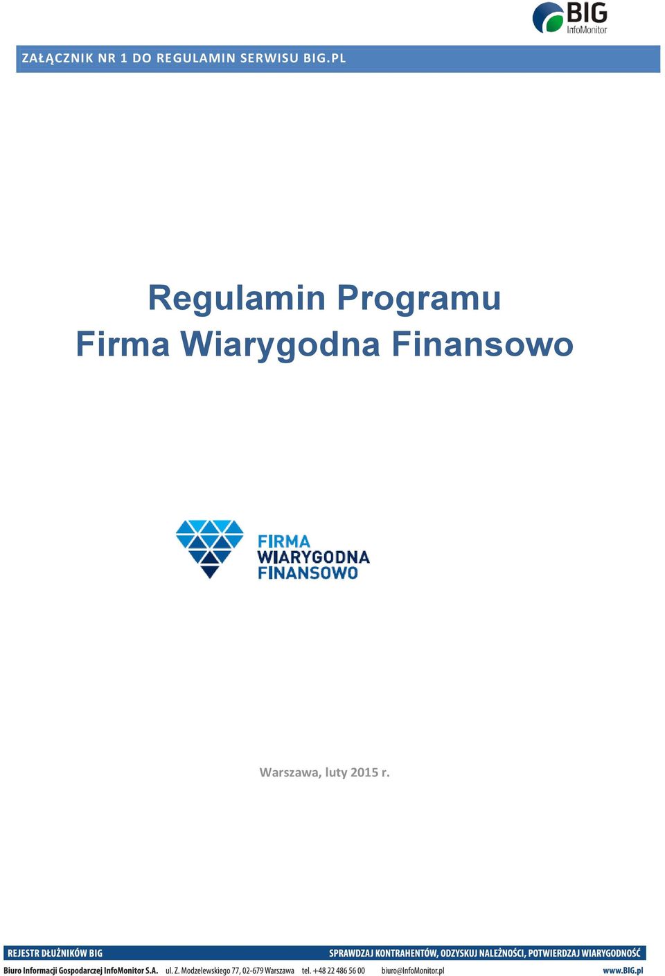 PL Regulamin Programu Firma