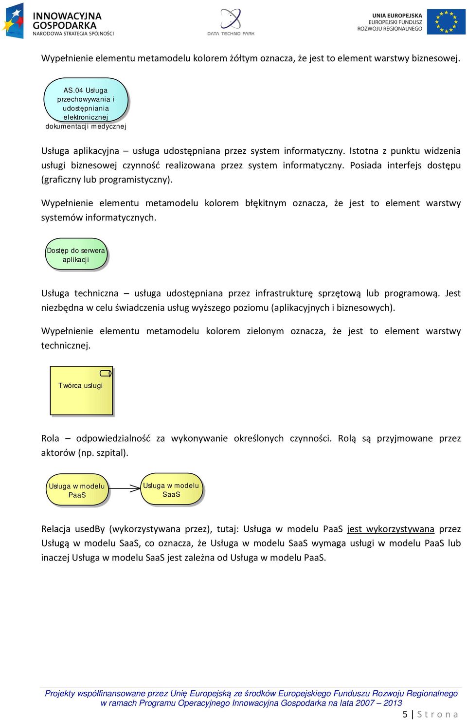 Istotna z punktu widzenia usługi biznesowej czynność realizowana przez system informatyczny. Posiada interfejs dostępu (graficzny lub programistyczny).