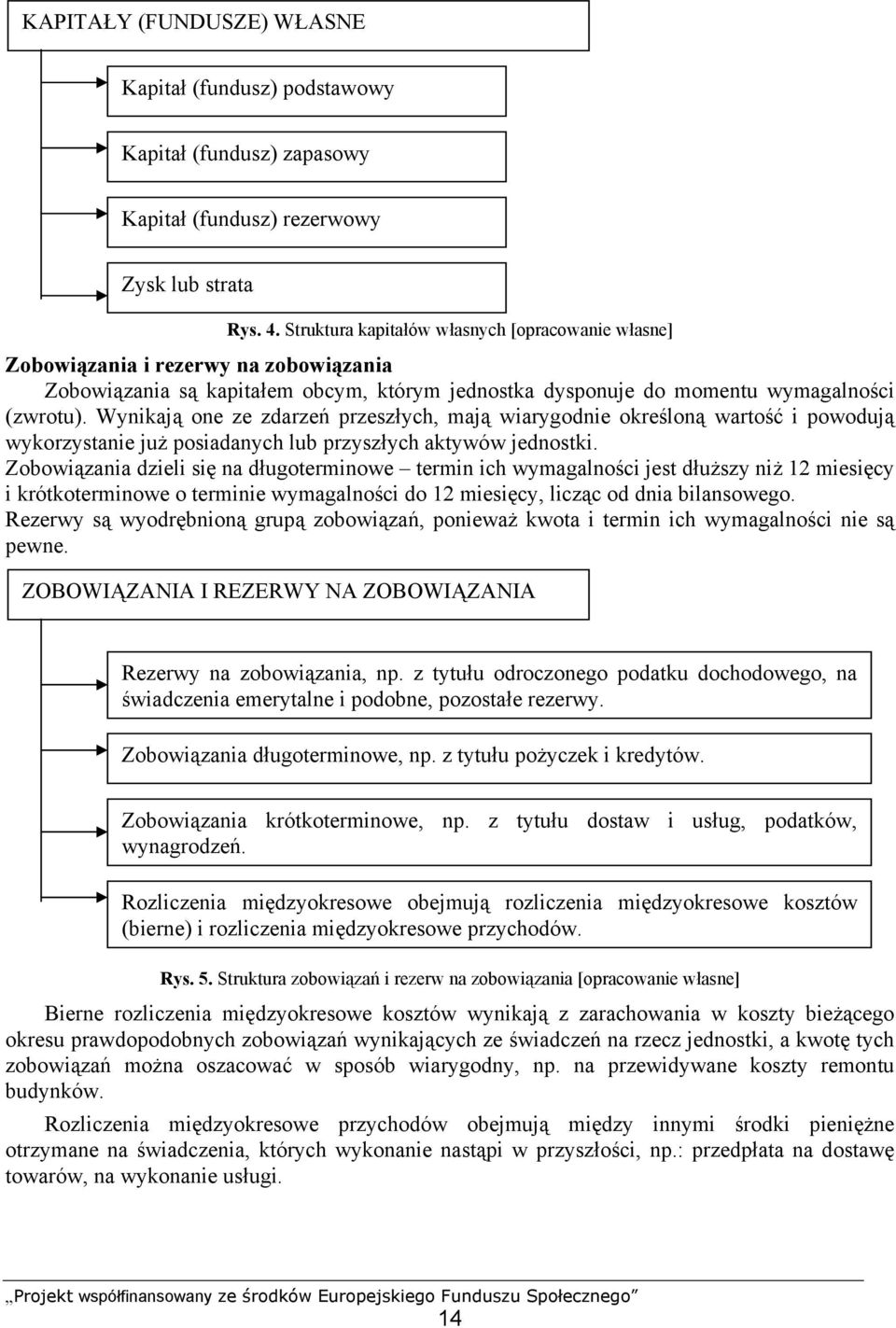 Wynikają one ze zdarzeń przeszłych, mają wiarygodnie określoną wartość i powodują wykorzystanie już posiadanych lub przyszłych aktywów jednostki.