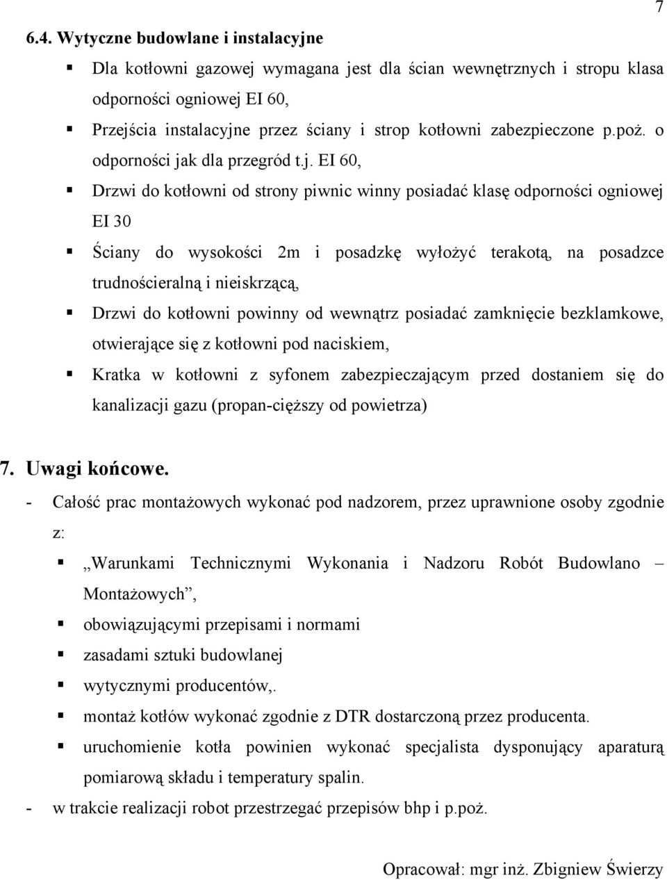 zabezpieczone p.poż. o odporności ja