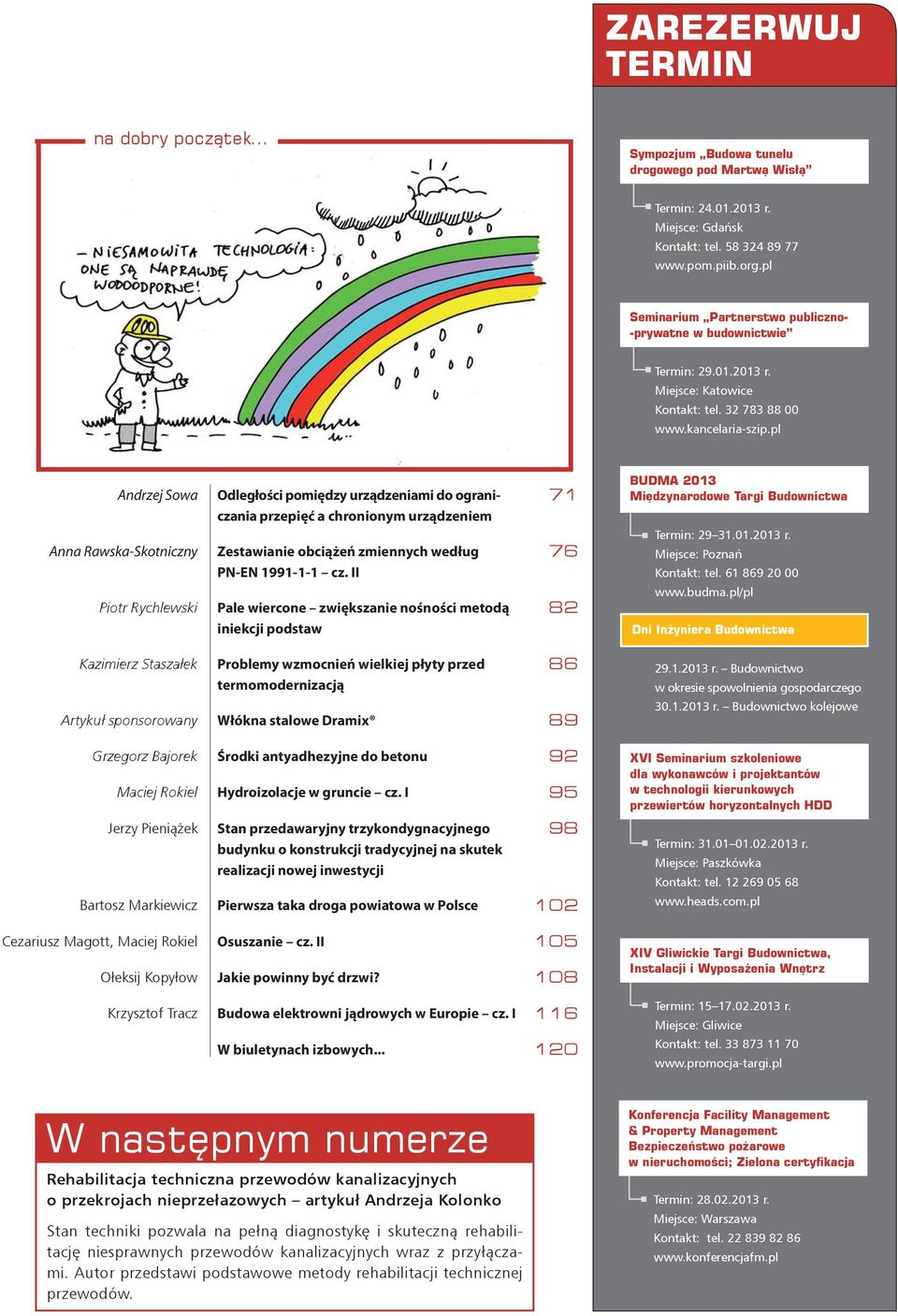 pl Andrzej Sowa Anna Rawska-Skotniczny Piotr Rychlewski Odległości pomiędzy urządzeniami do ograniczania przepięć a chronionym urządzeniem Zestawianie obciążeń zmiennych według PN-EN 1991-1-1 cz.