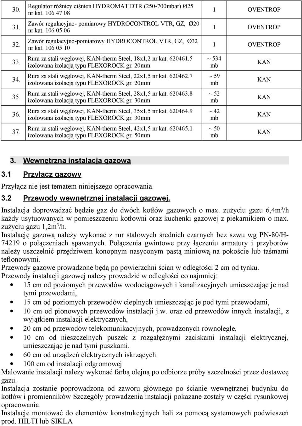 20mm Rura za stali węglowej, KAN-therm Steel, 22x1,5 nr kat. 620462.7 izolowana izolacją typu FLEXOROCK gr. 20mm Rura za stali węglowej, KAN-therm Steel, 28x1,5 nr kat. 620463.