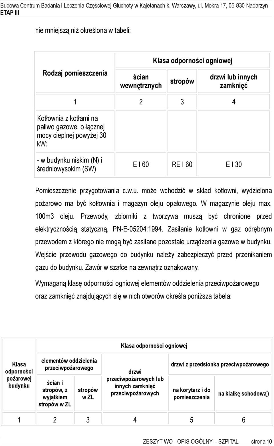 W magazynie oleju max. 100m3 oleju. Przewody, zbiorniki z tworzywa muszą być chronione przed elektrycznością statyczną. PN-E-05204:1994.