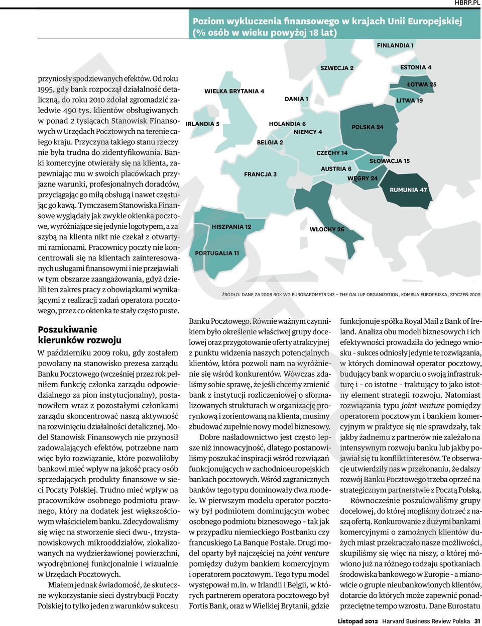 klientów obsługiwanych w ponad 2 tysiącach Stanowisk Finansowych w Urzędach Pocztowych na terenie całego kraju. Przyczyna takiego stanu rzeczy nie była trudna do zidentyfikowania.