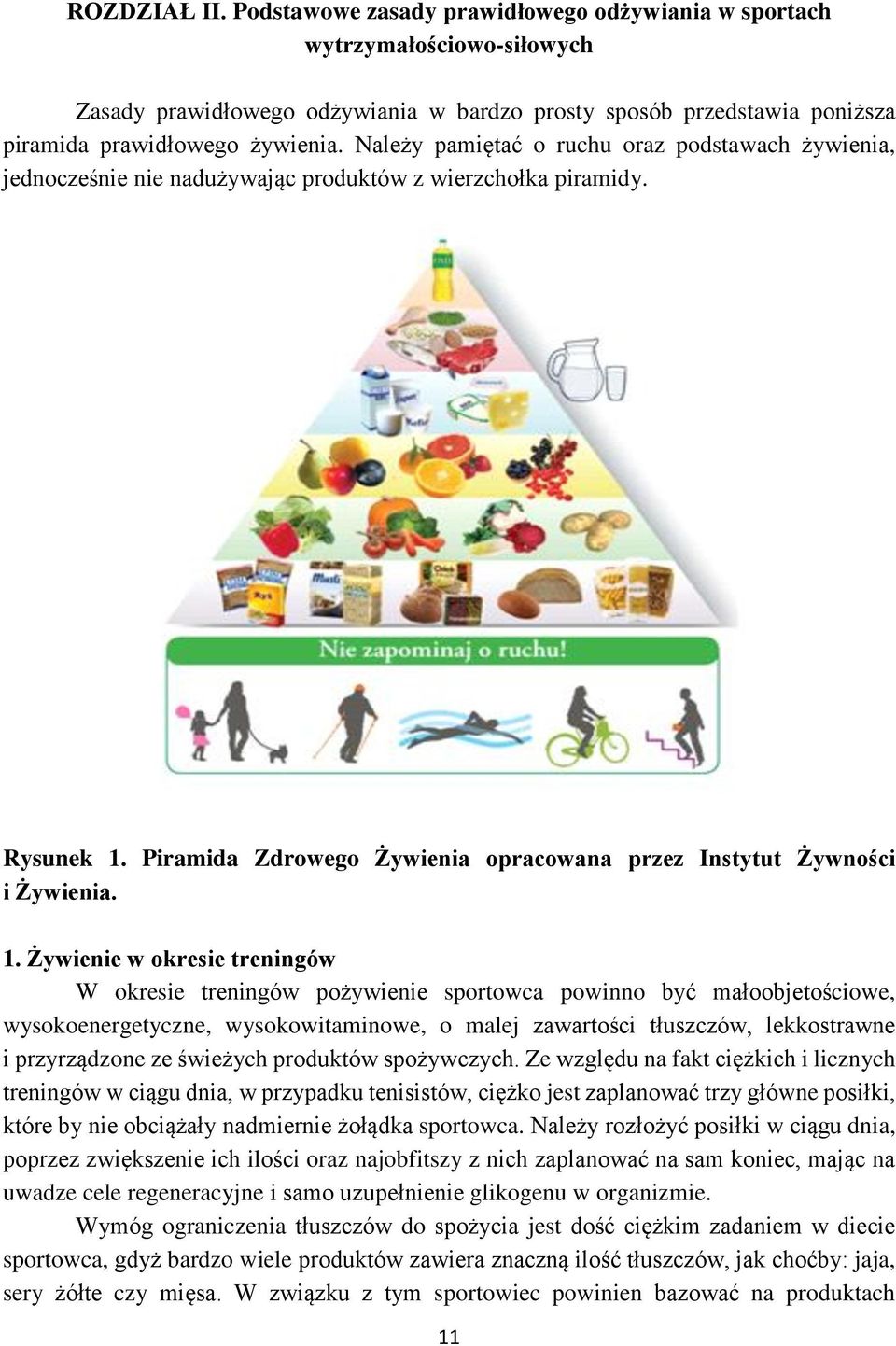 Piramida Zdrowego Żywienia opracowana przez Instytut Żywności i Żywienia. 1.