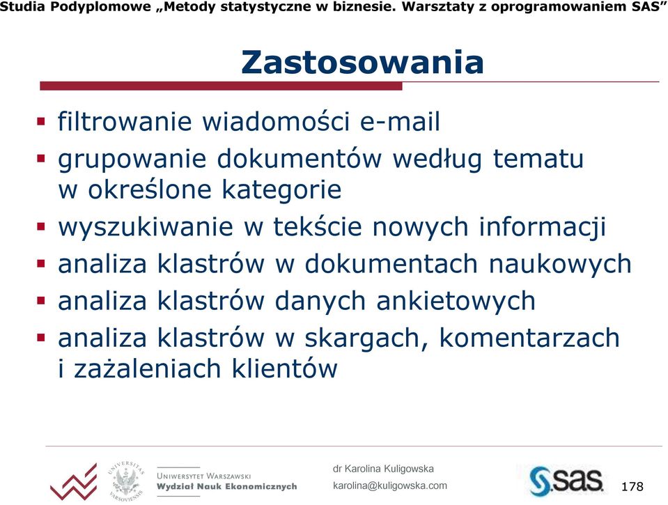 analiza klastrów w dokumentach naukowych analiza klastrów danych