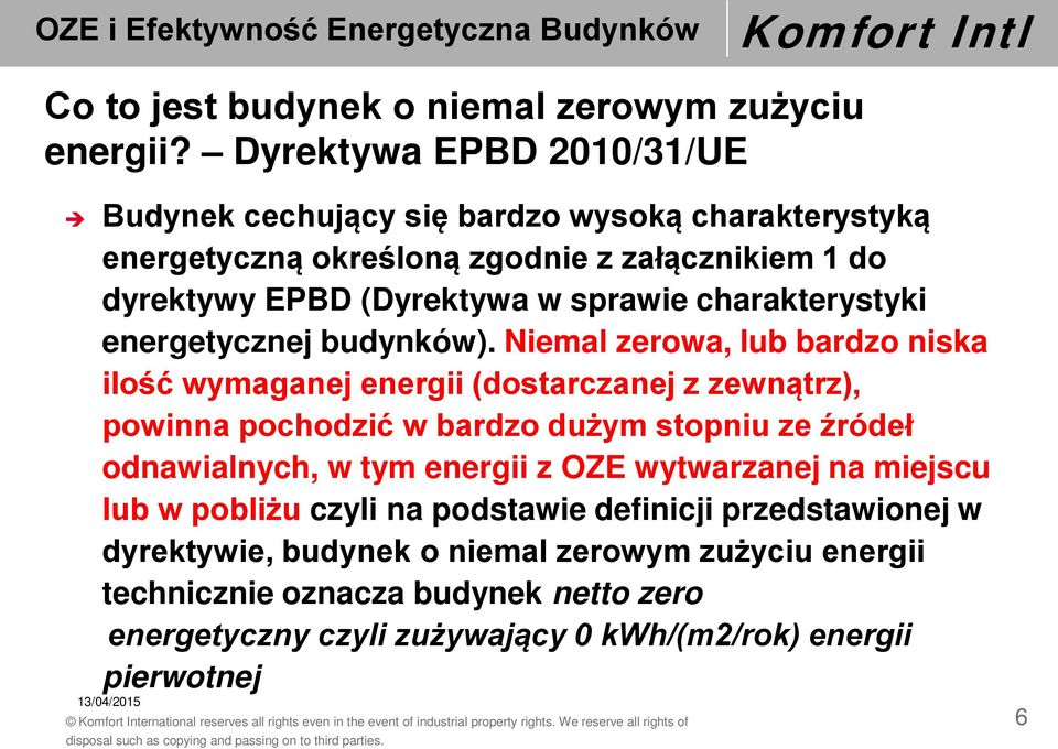 charakterystyki energetycznej budynków).