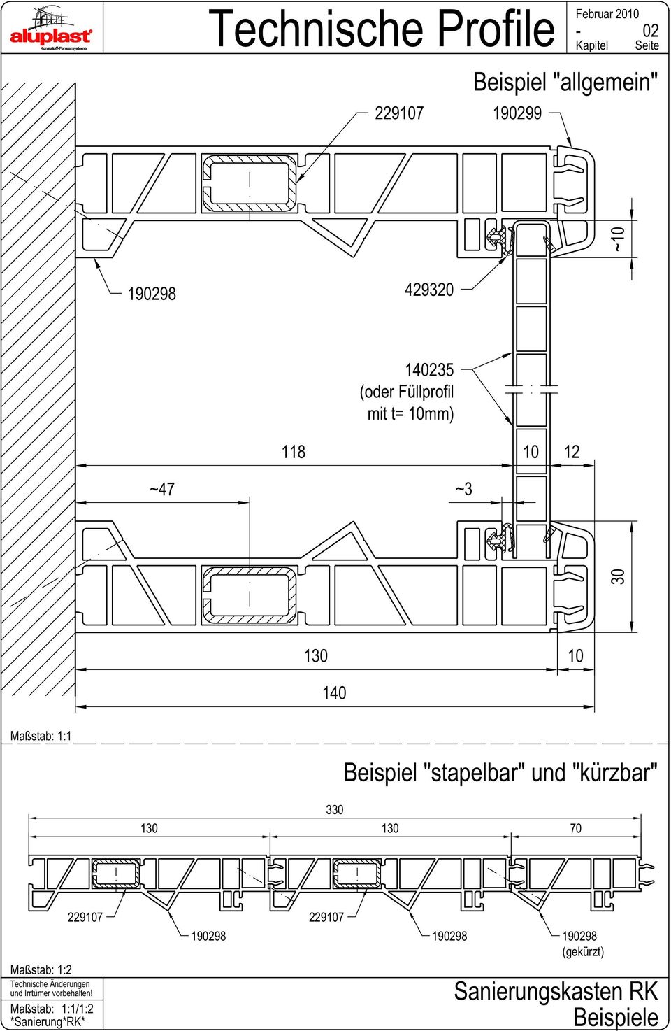 Beispiel "stapelbar" und "kürzbar" 3 1 1 Maßstab: 1:2 2297 /1:2