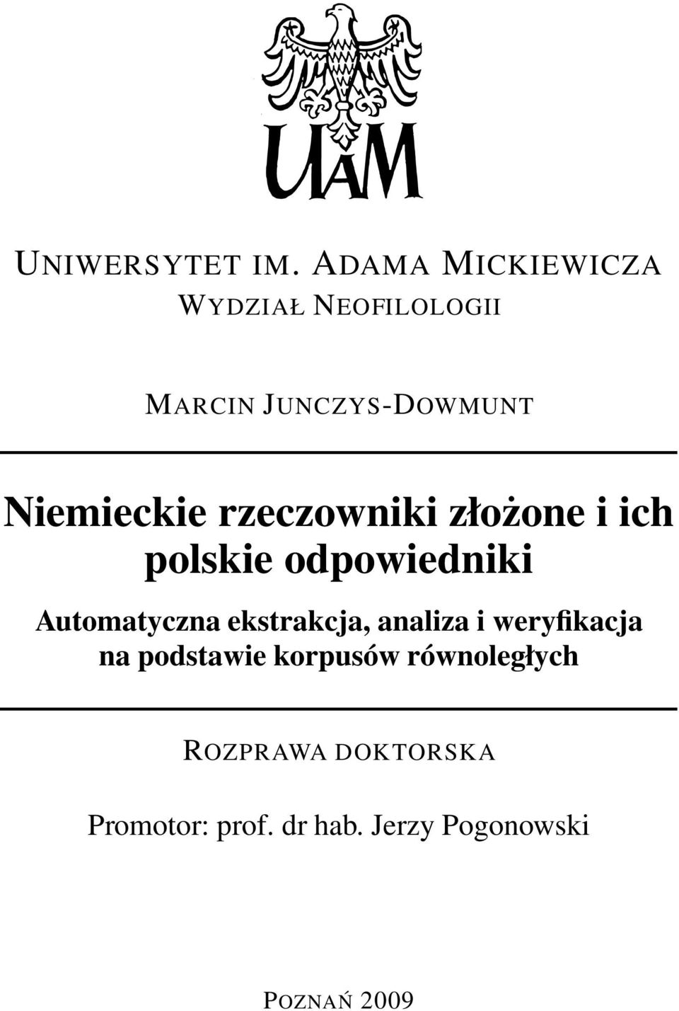 rzeczowniki złożone i ich polskie odpowiedniki Automatyczna ekstrakcja,