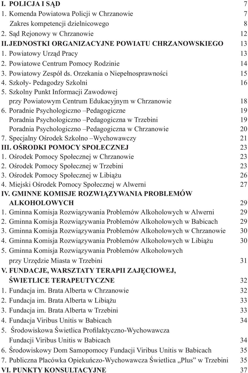 Szkolny Punkt Informacji Zawodowej przy Powiatowym Centrum Edukacyjnym w Chrzanowie 18 6.