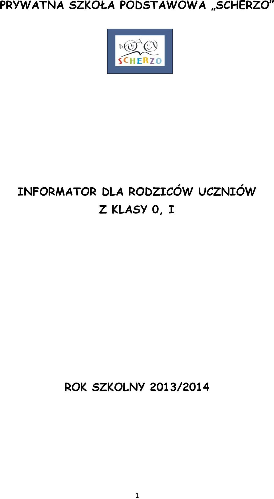 INFORMATOR DLA RODZICÓW