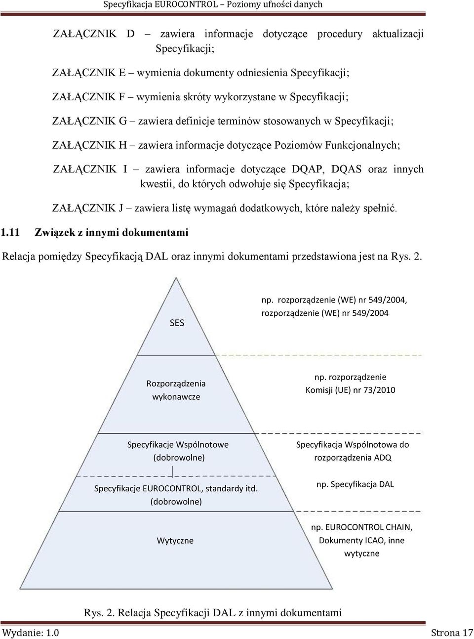 kwestii, do których odwołuje się Specyfikacja; ZAŁĄCZNIK J zawiera listę wymagań dodatkowych, które należy spełnić. 1.