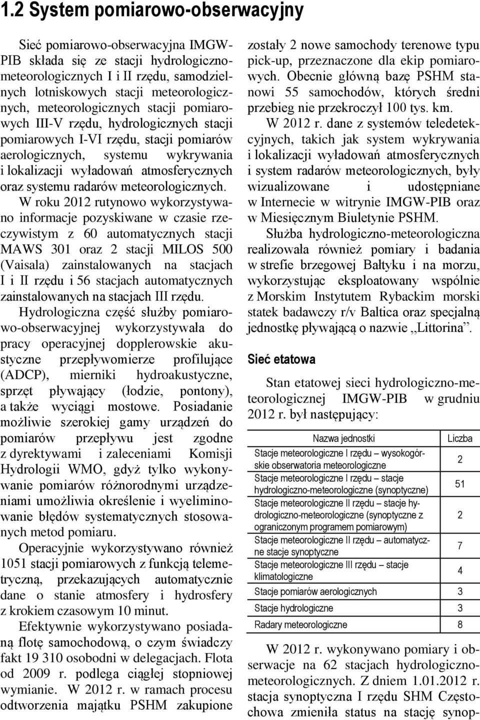 systemu radarów meteorologicznych.