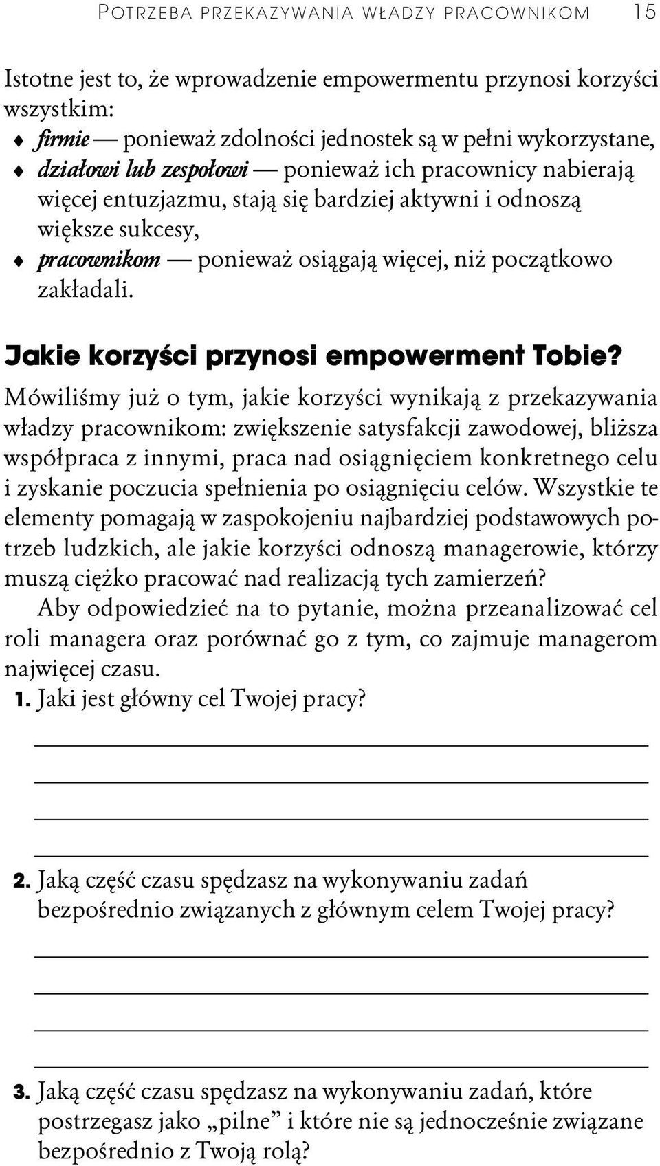 Jakie korzyści przynosi empowerment Tobie?