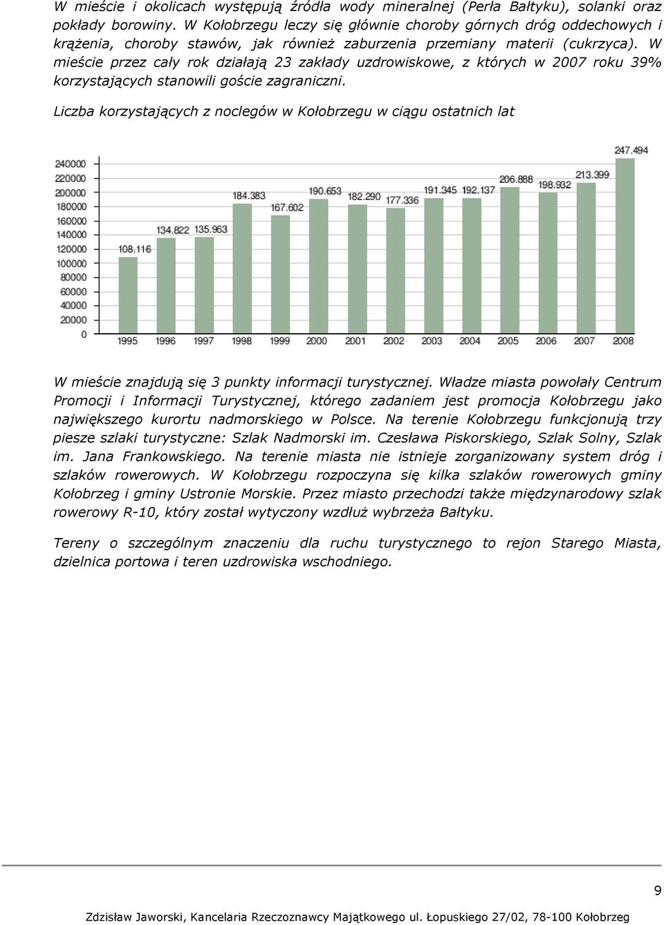 W mieście przez cały rok działają 23 zakłady uzdrowiskowe, z których w 2007 roku 39% korzystających stanowili goście zagraniczni.