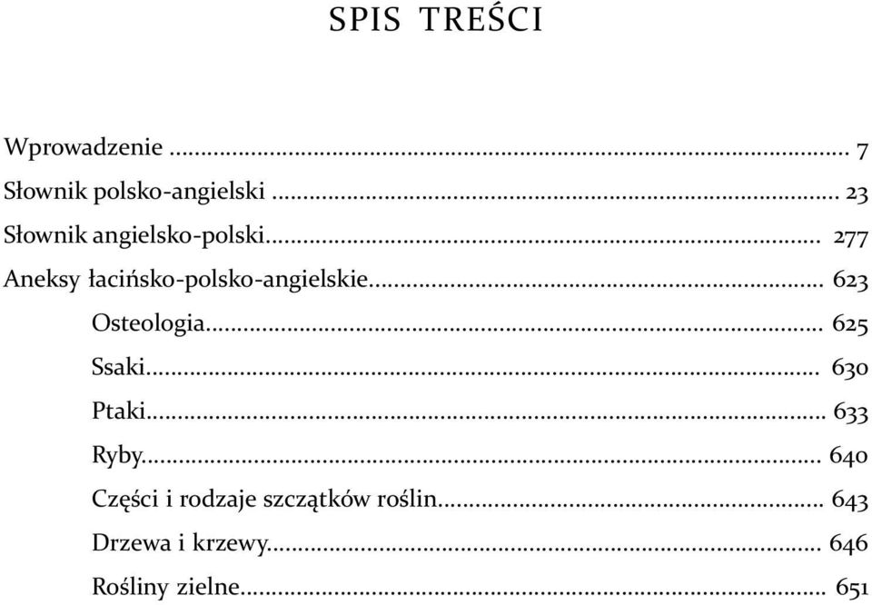 .. 277 Aneksy łacińsko-polsko-angielskie... 623 Osteologia.