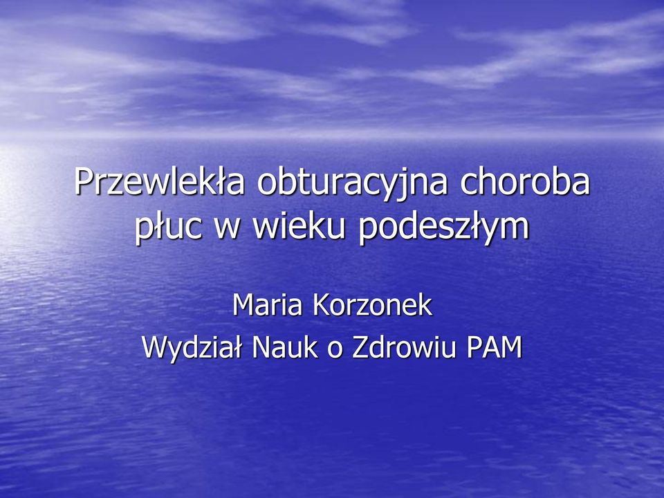 podeszłym Maria