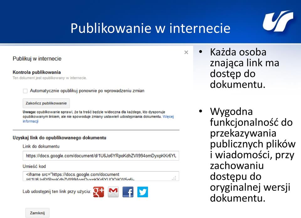 Wygodna funkcjonalność do przekazywania