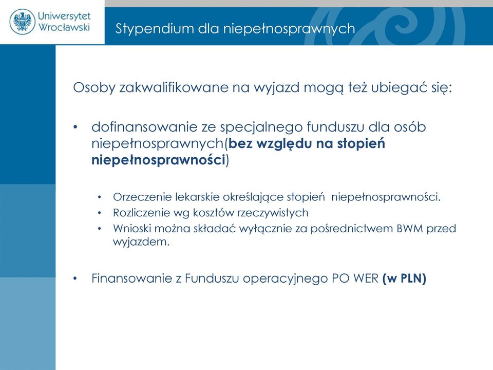 Orzeczenie lekarskie określające stopień niepełnosprawności.