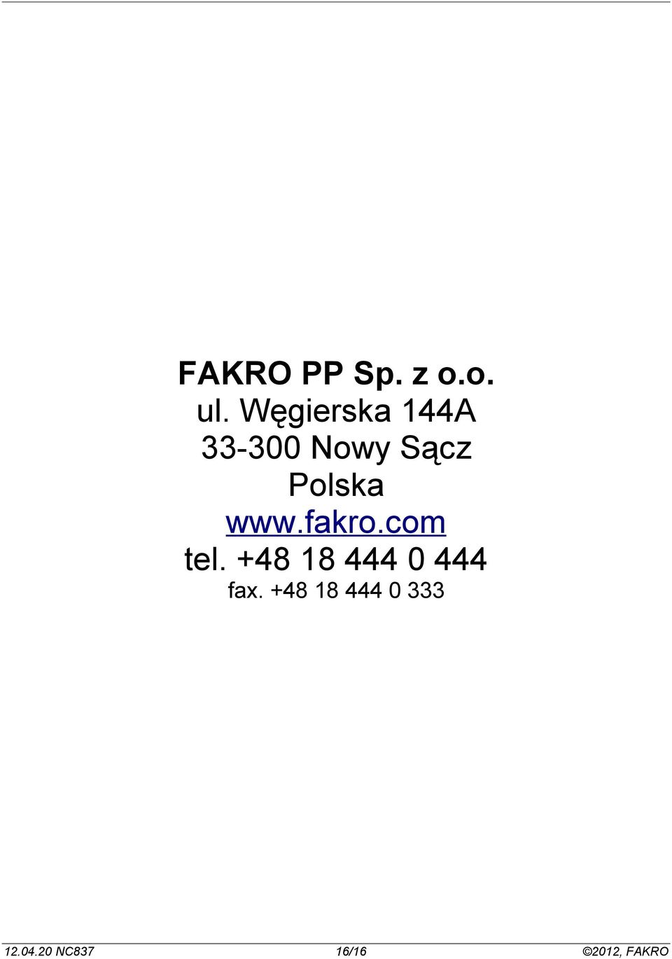 www.fakro.com tel.