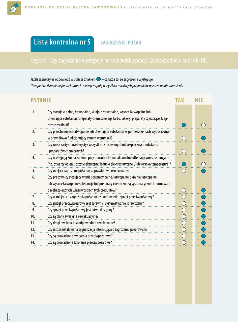 Uwaga: Przedstawione poniżej sytuacje nie wyczerpują wszystkich możliwych przypadków występowania zagrożenia 1.