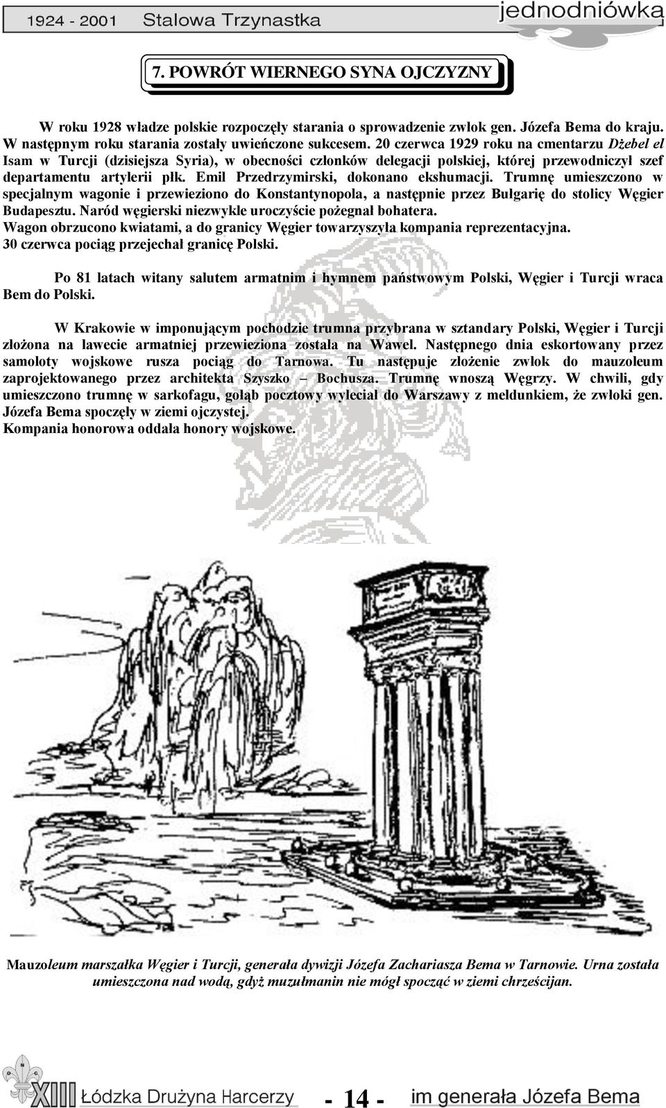 Emil Przedrzymirski, dokonano ekshumacji. Trumnę umieszczono w specjalnym wagonie i przewieziono do Konstantynopola, a następnie przez Bułgarię do stolicy Węgier Budapesztu.