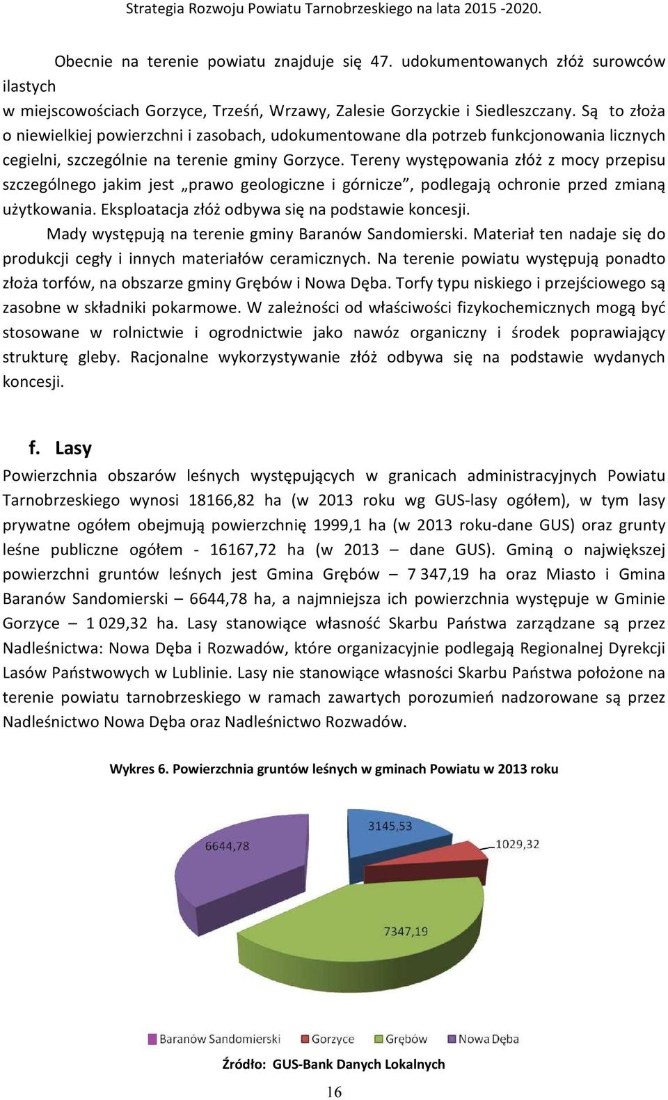 Tereny występowania złóż z mocy przepisu szczególnego jakim jest prawo geologiczne i górnicze, podlegają ochronie przed zmianą użytkowania. Eksploatacja złóż odbywa się na podstawie koncesji.